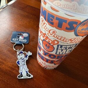 New York Mets Drinkware Set with Key Ring